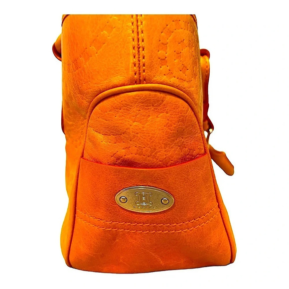 RARE Celine Spiraling-Macadam Embossed Leather Boogie Bag w/COA - Picture 4 of 13